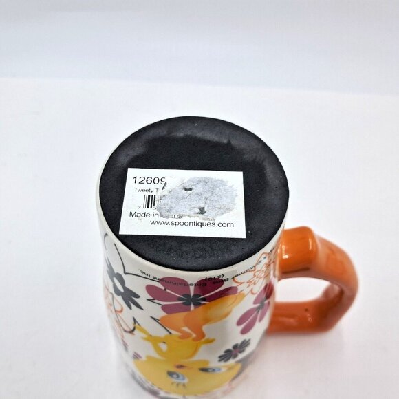 Spoontiques TWEETY TRAVEL MUG Ceramic With Plastic Lid- Warner Bros. 18 Ounces - Picture 6 of 8